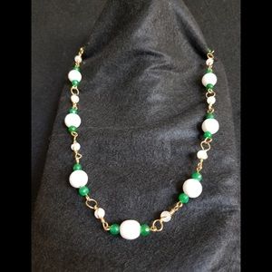 Handmade Brass Stone Necklace